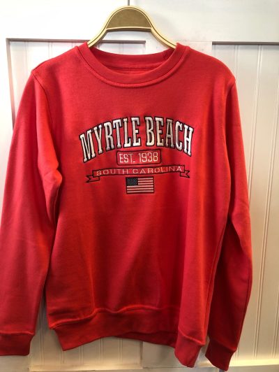 red myrtle beach crewneck