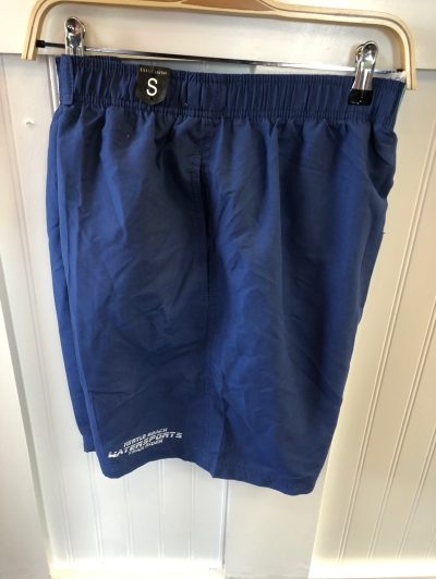 navy shorts with myrtle beach watersports logo