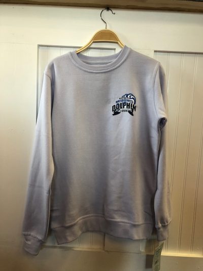 dolphin tour grey crewneck front