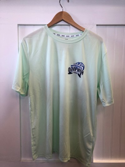 light green dri fit tshirt front